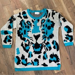 Woman’s Animal Print Sweater Size Medium